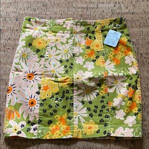 Free People Modern Femme -Spring Floral Mini Skirt